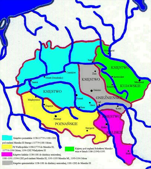 Historia Polski. Historyczne mapy - 1138-1202 Księstwo poznańskie.jpg